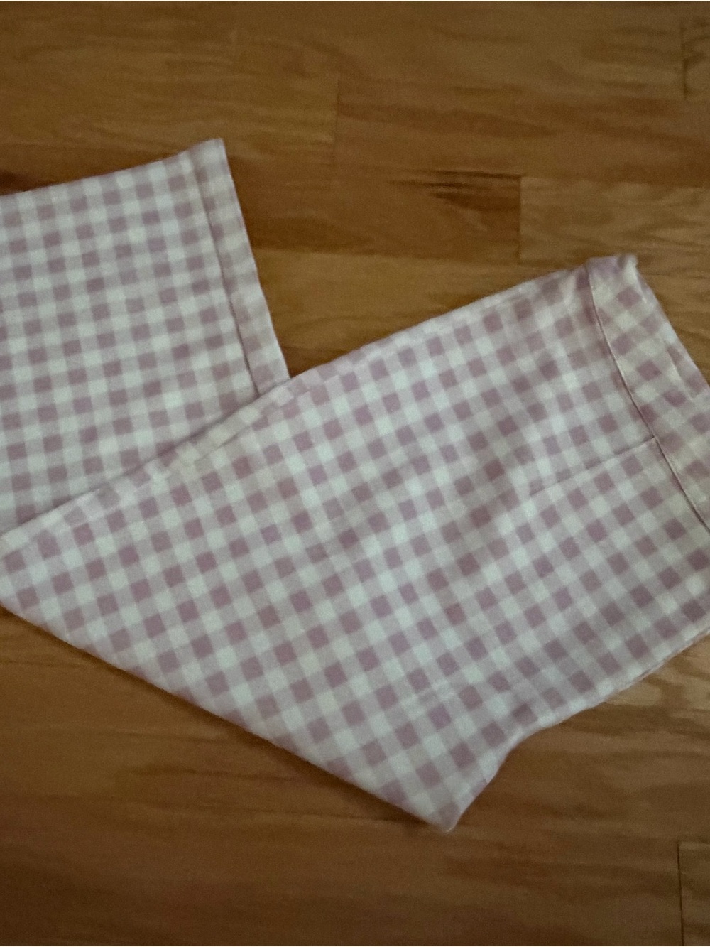 Sugar Thrillz Pink and White Gingham Waistband Pants Size 1X